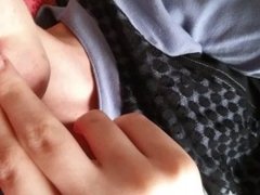 Amateur teen sucks fingers in simulation blowjob