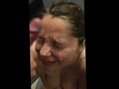 Cum facial drenched