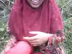 desi Bangla muslim Hijab beauty in forest