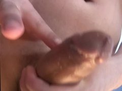 Shemale pantie balls and hard cock