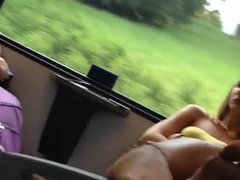 Incredibly Sexy 18yo Teen Soles Feet on Train