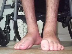 My paraplegic feet with socks