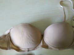 Cum on friend's bra 2