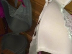 hanging bras with cum