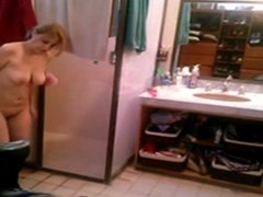 Blonde teen with great body spy camera