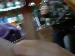 Double blowjob from employees at Ukraine shop