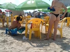 Spy and Voyeur sexy thong bikini Tan butt hot girl