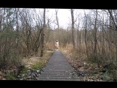 young boy walking naked in public