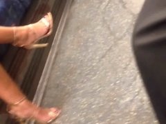 Candid MILF Feet In High Heels - Gorgeous Toes and Legs