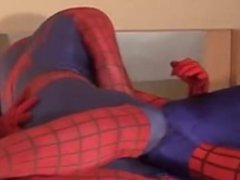 Spiderman fucking Spiderman bareback