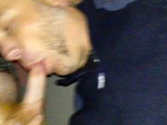Kissing, sucking and fucking a sexy stranger in a porn shop