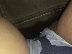 Pissing in Panties with Period Pad