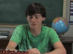 Smooth teen gay twink cock movietures Jeremy Sommers is seated at a desk