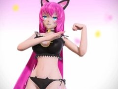 MMD R-18 Luka Pink Cat Sexy Dance