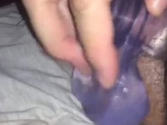 Trying anal for the first time with a dildo