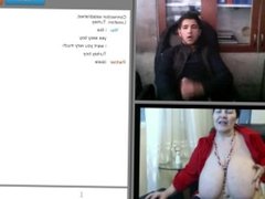 Sexy Turkish Boy at work, Jerks of to BBW Granny on webcam