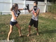 Kickboxed in the Balls by Girlfriend