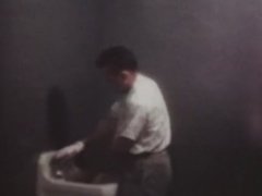 Vintage police surveillance footage of guys cottaging