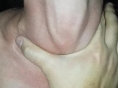 lovely neck strangled with veins popping out 7