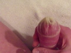 Nasty Cum in Condom  CUMSHOT