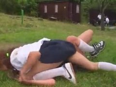 Russian schoolgirl fight