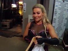 WWE Lana Slaps Natalya Ass
