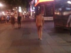 Street naked at Night