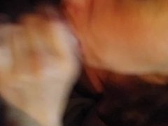 wife blowjob and cum