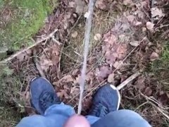 Pissing in the forest