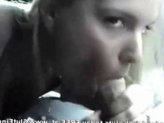 Sex Starved Whore Sucking Blind Date Prick In Car
