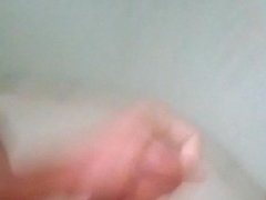 Wanking in the shower