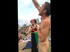 Naked Guy Streaker Reggae Fest