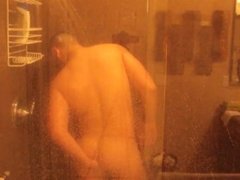 Don Stone Showering Butt Naked Wet Hairy Latino 2