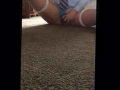Teen playing with dildo