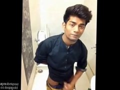 Sexy Twink wanking in toilet