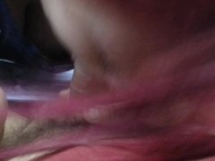 Girlfriend giving me a blowjob in the office and cum in her mouth spit out