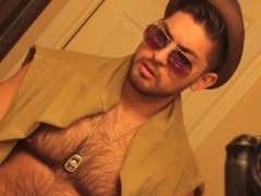 Don Stone In Sexy Hot Outfit Hairy Chest In Jeans Masturbating To Porn 12
