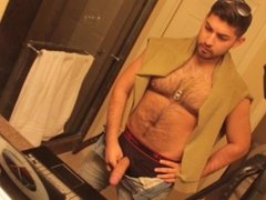 Don Stone In Sexy Hot Outfit Hairy Chest In Jeans Masturbating To Porn 4