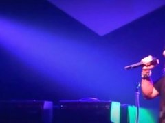 Girl sucking cock in a music concert! Epic quickie cum