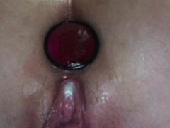 SOLO CLIT HARD ORGASM = WET PUSSY CONTRACTIONS