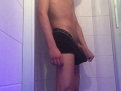 Pissing + shower + jerking + cumshot