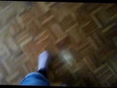 Floor mop in pantyhose ** Nylonfetish **