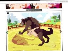 Hot Tight Hentai Pussy Fucking Werewolf