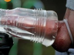 8 inches cock - Fleshlight holiday season cock milking outdoor