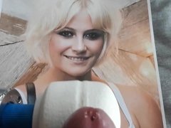 Pixie Lott cumtribute with Vibrator