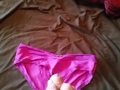 cum on wife's panties