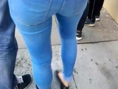 BootyCruise: In Line 10 - Asian Babe In Skinny Jeans