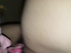 My mature whore takes a facefuck and facial