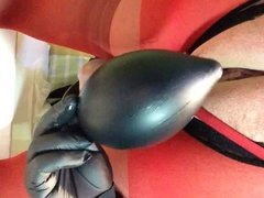 Sissy fucks pussy hole butt toys inflatable 3