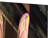 Candid Sexy Feet in Flip Flops